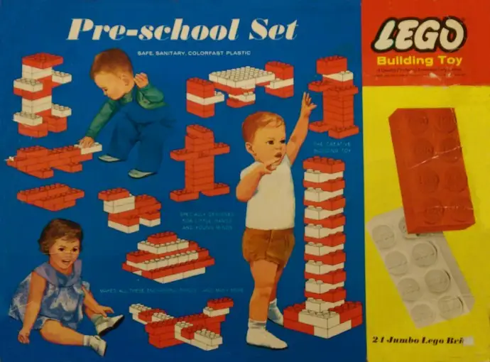 41 Pre-School Beginners Set - Jumbo Bricks (1964年}