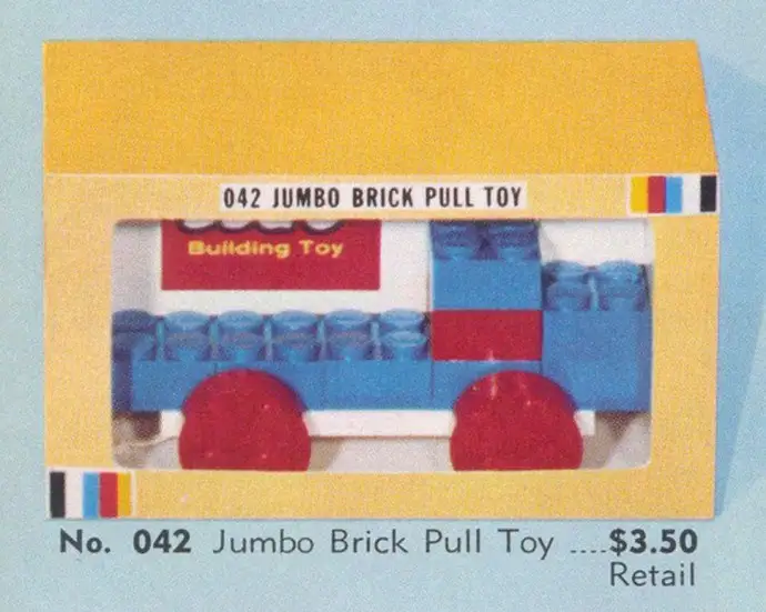 42 Jumbo Brick Pull Toy - Jumbo Bricks (1966年}