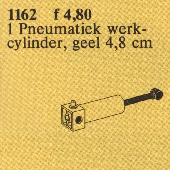 1162 TECHNIC Pneumatic Piston Cylinder 48mm - テクニック (1985年}
