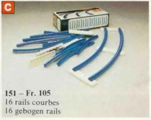 151 Curved Track - 4.5V (1966年}