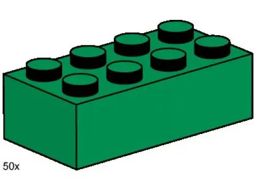 3461 3 x 4 Dark Green Bricks - Bulk Bricks (2000年}