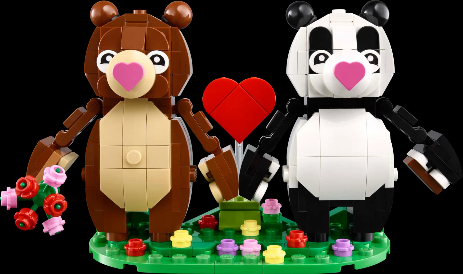 40821 クマとパンダのラブカップル - バレンタイン (2025年}