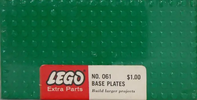 61 Five Large Base Plates - Green - 補足品 (1966年}