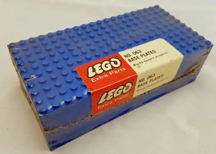 63 Five Large Base Plates - Blue - 補足品 (1966年}