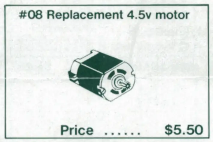 レゴ 2025-8 4.5V Replacement Motor テクニック