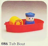 レゴ 086-1 Tub Boat 街
