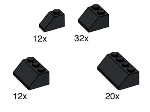 10161 Black Roof Tiles - Bulk Bricks (2004年)