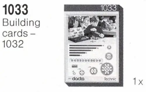 レゴ 1033-1 Building Cards - 1032 補足品