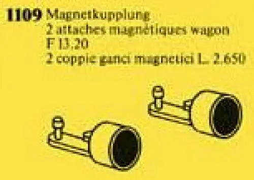 レゴ 1109-1 Magnetic Couplings for Railway Car トレイン