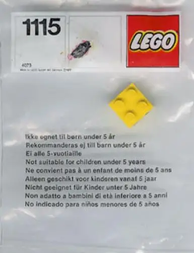 1115 4.5V Lighting Brick (2 x 2) - サービスパック (1977年)