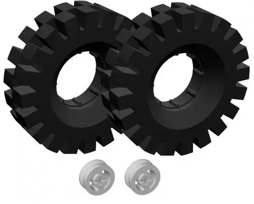 1131 Tires (42 mm) and Hubs - テクニック (1981年)
