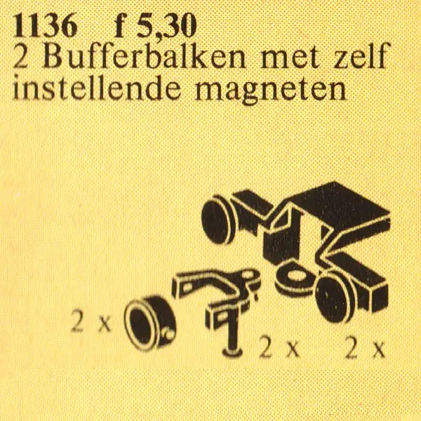 レゴ 1136-1 Buffers, Magnetic Couplers トレイン