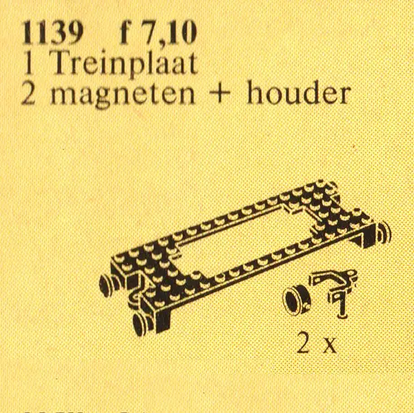 レゴ 1139-1 Motor-Mount Plate with Magnetic Couplers トレイン