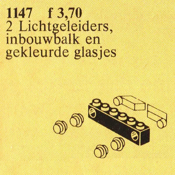 レゴ 1147-1 Light Prisms & Holder, Red/Yellow Light Covers トレイン