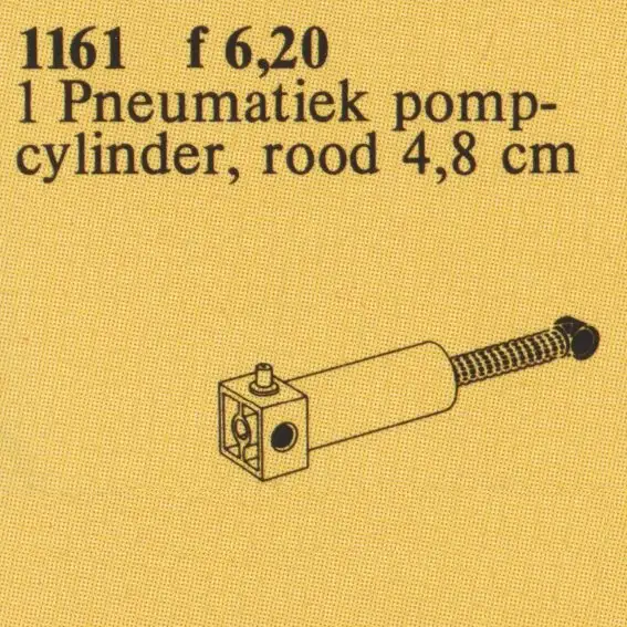 1161 TECHNIC Pneumatic Pump Cylinder 48mm - テクニック (1985年)
