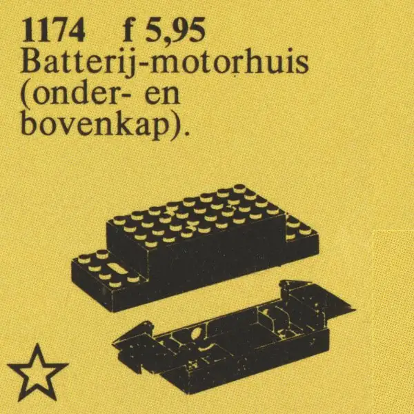 レゴ 1174-1 Motorhome for Basic Motor 4.5V/Train Motor 12V サービスパック
