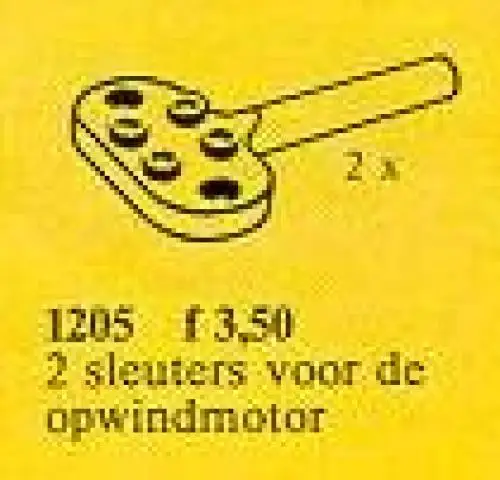 レゴ 1205-1 Keys for Wind-Up Motor サービスパック