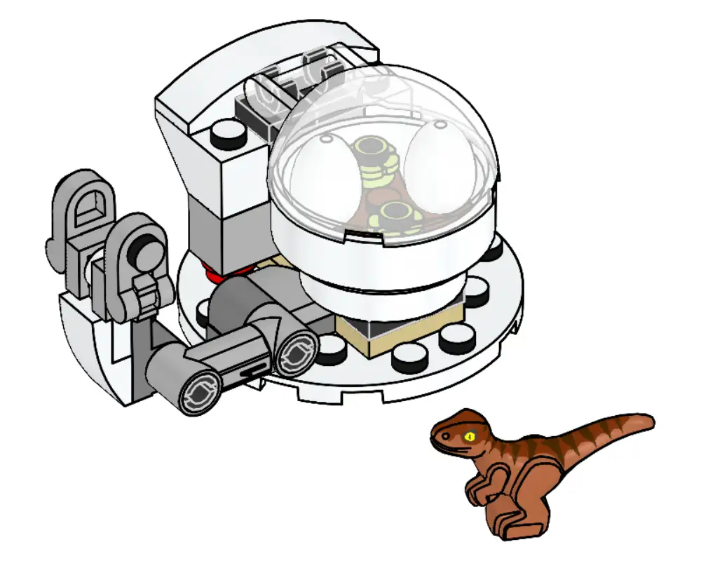 レゴ 122219-1 Raptor with Breeding Station ジュラシックワールド