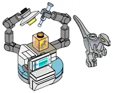 レゴ 122405-1 Raptor and Laboratory Table ジュラシックワールド