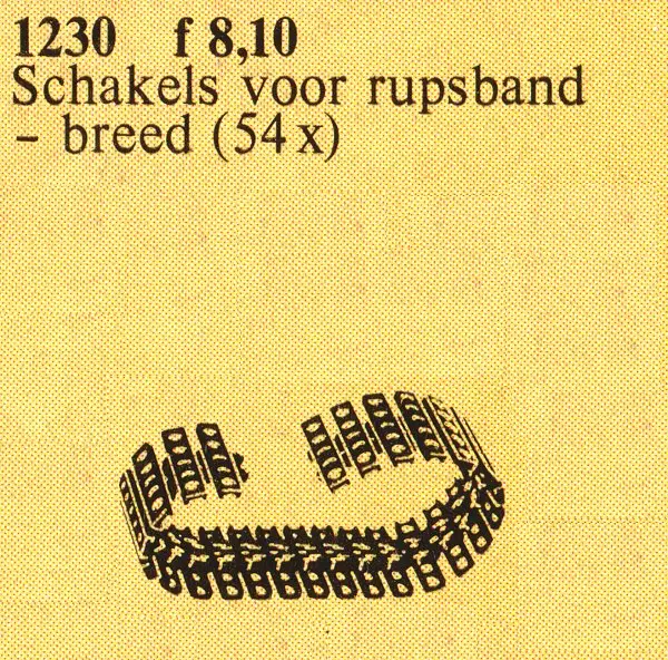 レゴ 1230-1 TECHNIC Bulldozer Chainlinks テクニック