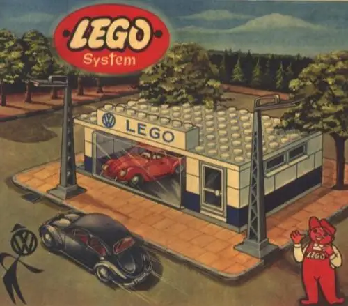 レゴ 1307-1 VW Auto Showroom タウンプラン