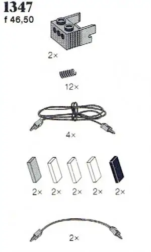 レゴ 1347-1 Leads (4.5V) Spirals サービスパック