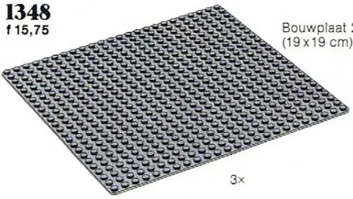 レゴ 1348-1 Base Plates Grey サービスパック