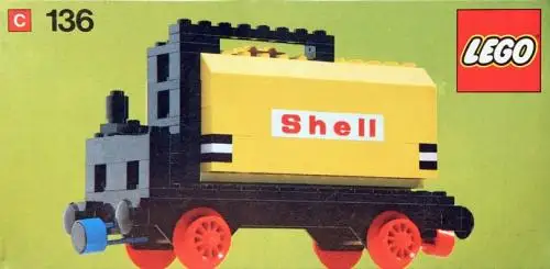 レゴ 136-1 Tanker Waggon (Shell) 4.5V