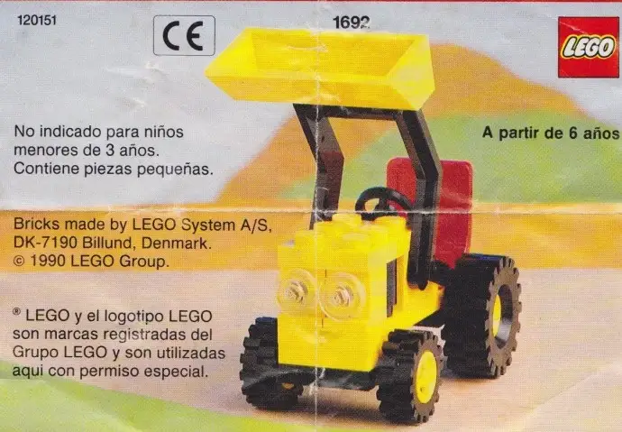 レゴ 1692-1 Tractor Loader 街シリーズ
