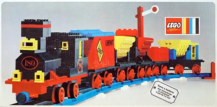 レゴ 180-1 Train with 5 Wagons and Circle of Track 4.5V