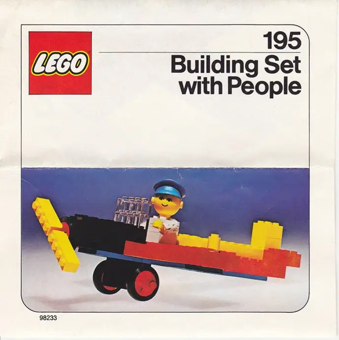 レゴ 195-1 Airplane Building Set with People