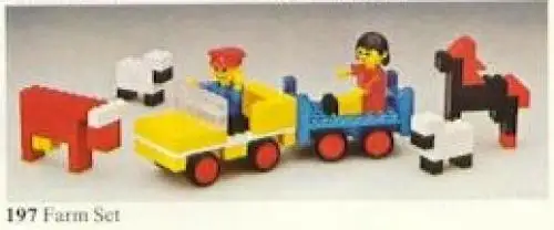 レゴ 197-1 Farm Vehicle and Animals Building Set with People