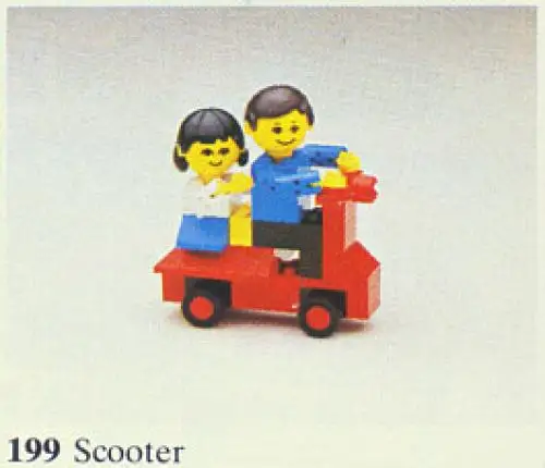 レゴ 199-1 Scooter Building Set with People