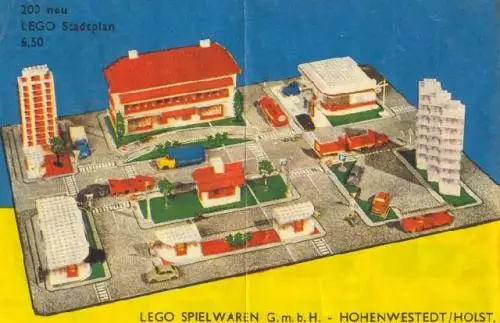 レゴ 200-4 LEGO Town Plan Board, Continental European Cardboard Version タウンプラン