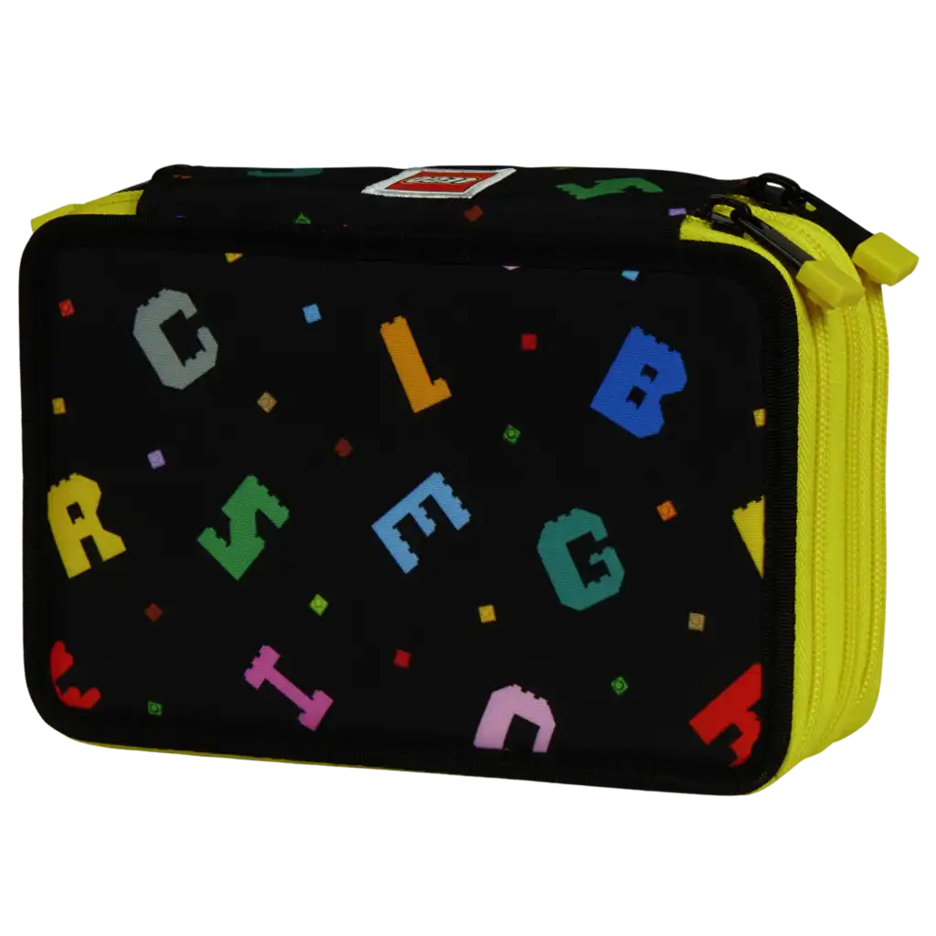 レゴ 202372619-1 Colourful Typography 3-Layer Pencil Case 文房具