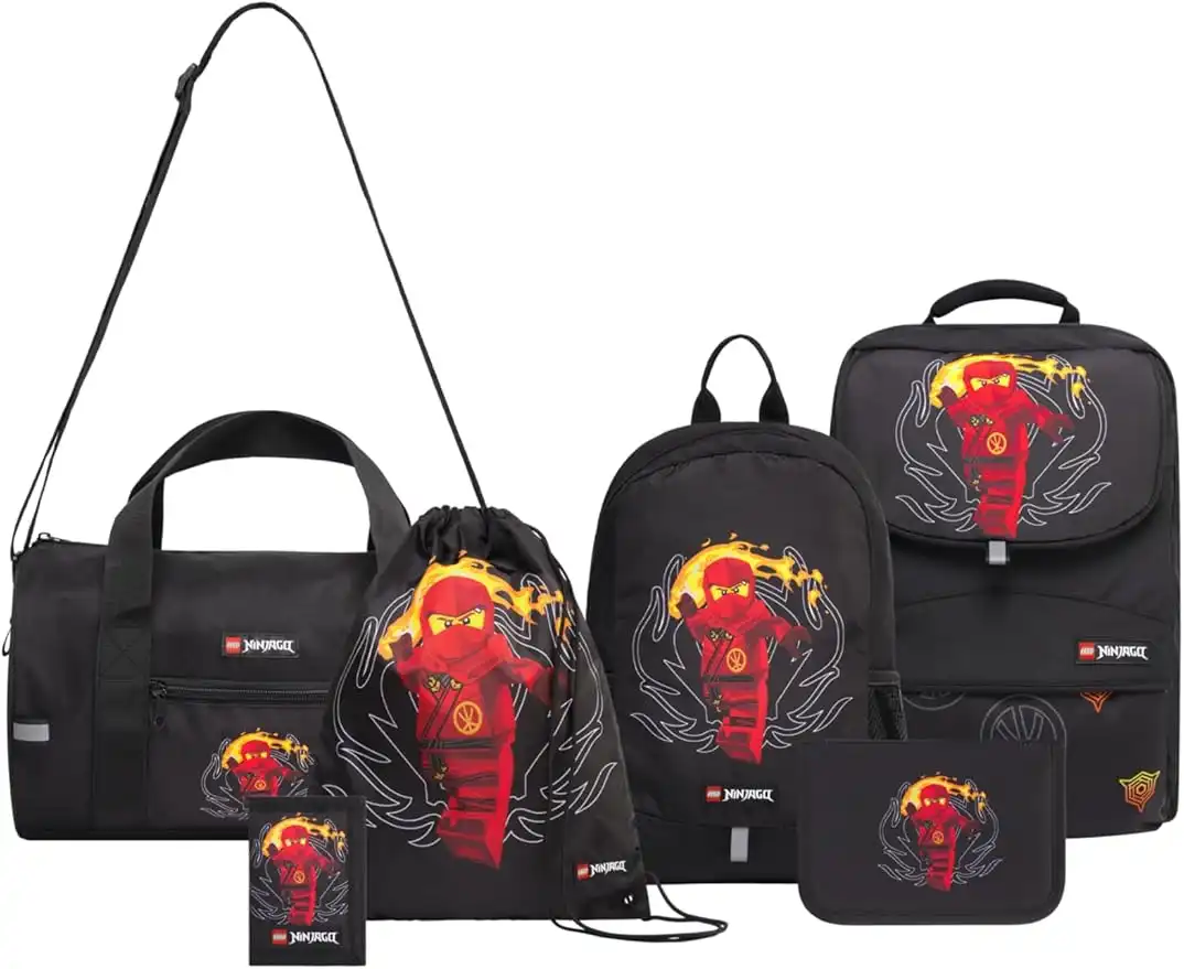 レゴ 203032409-1 Ninjago Red School Bag Set of 6 バッグ類