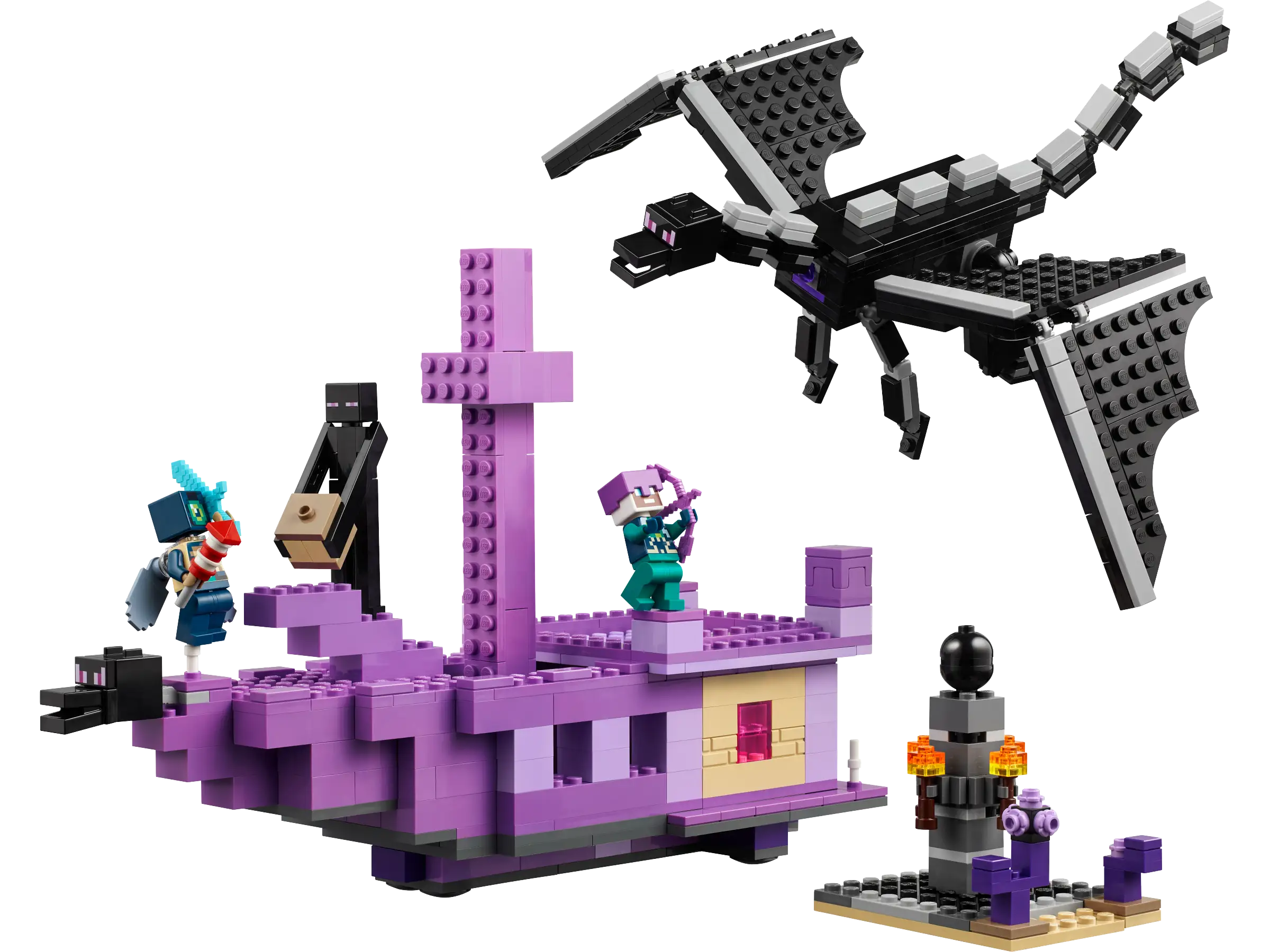 21264 エンダー ドラゴンとエンドシップ - マインクラフト (2024年)