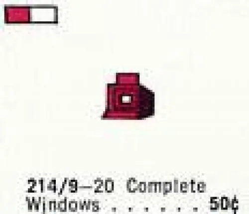レゴ 214.9-1 1 x 1 x 1 Window Frame 補足品