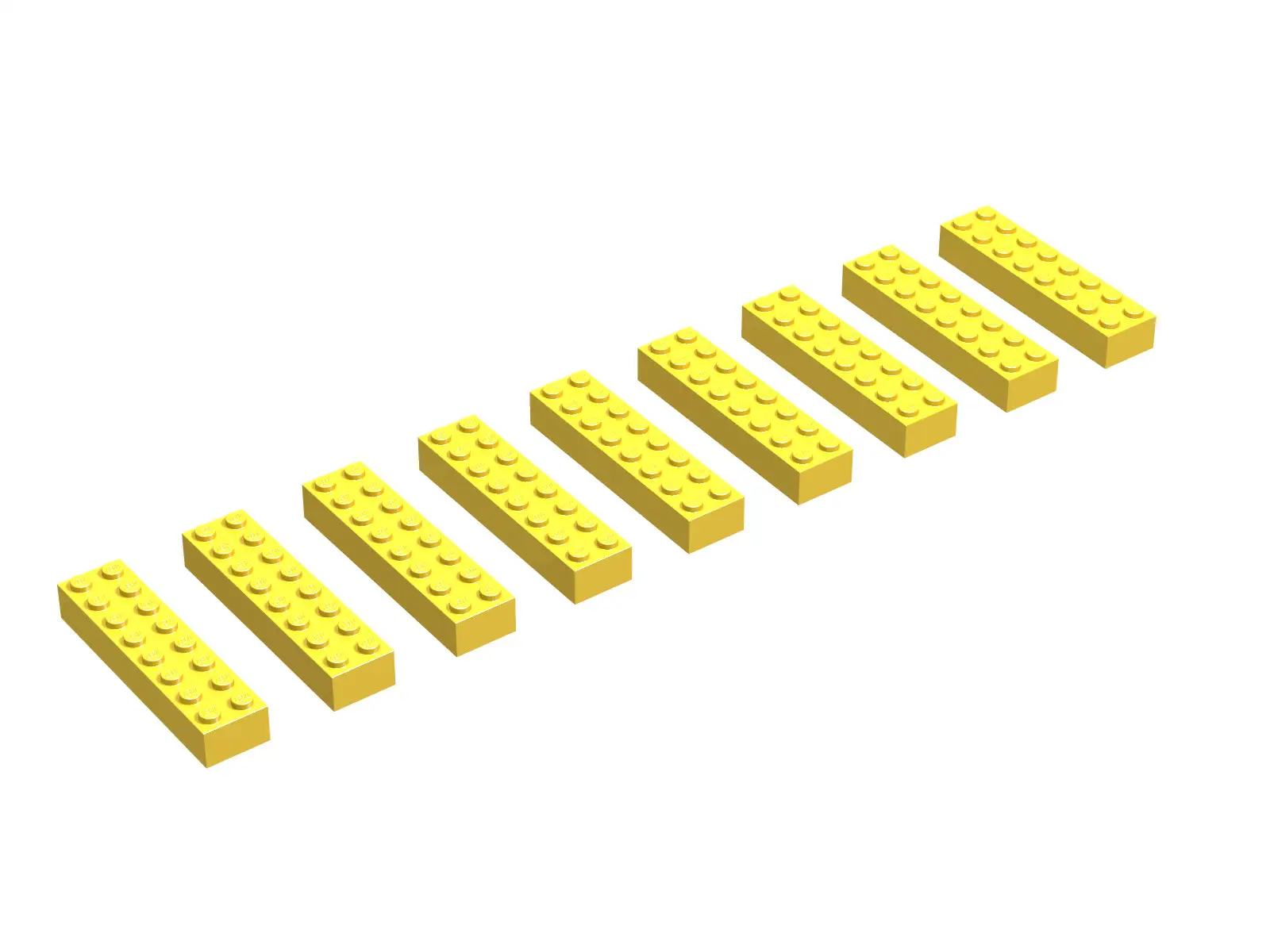 レゴ 215-3Y 2 x 8 Bricks, Yellow (USA/CAN) 補足品