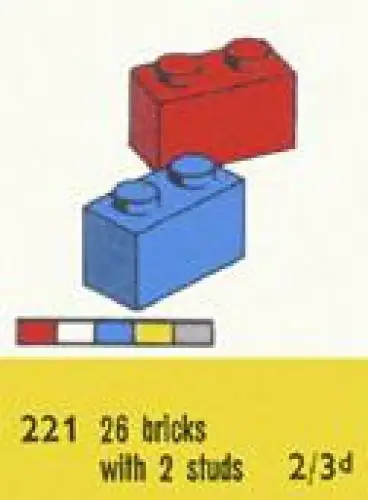 レゴ 221-2 1 x 2 Bricks 補足品