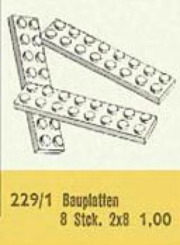 レゴ 229.1-1 2 x 8 Plates 補足品
