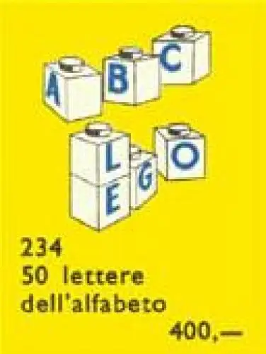 レゴ 234-1 Letter Bricks 補足品