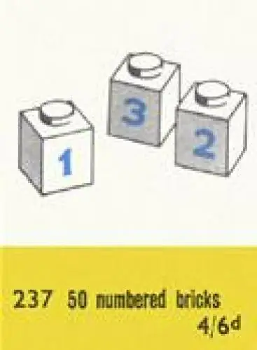 レゴ 237-1 Number Bricks 補足品