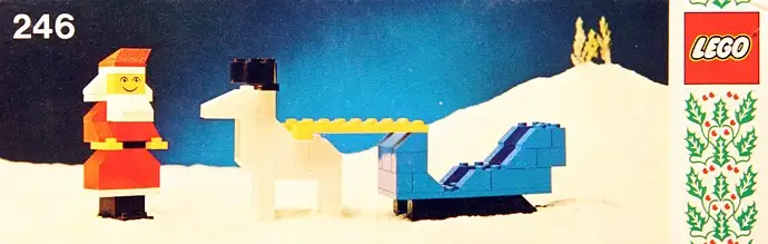 レゴ 246-2 Santa with Sleigh and Reindeer クリスマス