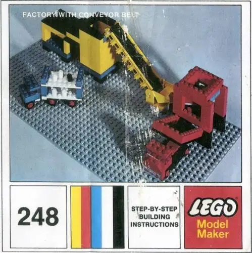 レゴ 248-2 Factory With Conveyor Belt 工事現場