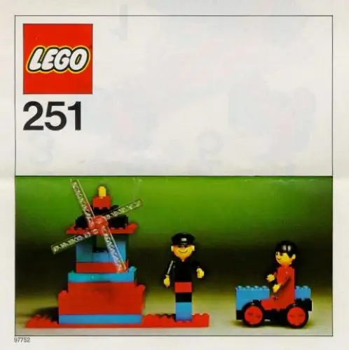レゴ 251-1 Windmill with Miller and his Wife Building Set with People