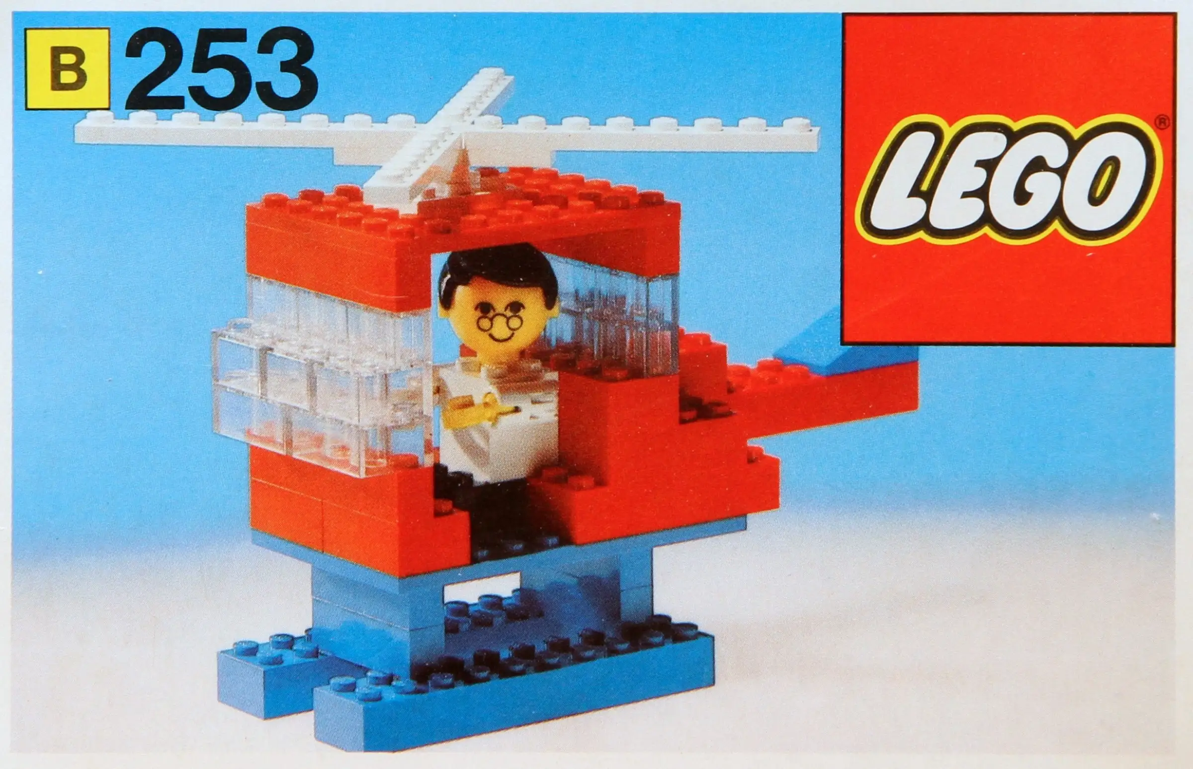 レゴ 253-2 Helicopter and Pilot Building Set with People