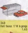 レゴ 263-2 1:87 Ford Taunus 17M de Luxe with Garage HO 1:87 Vehicles