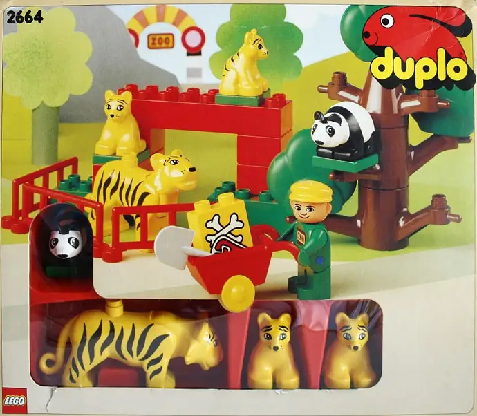 レゴ 2664-1 Tiger and Panda Family (Tiger Enclosure) 街