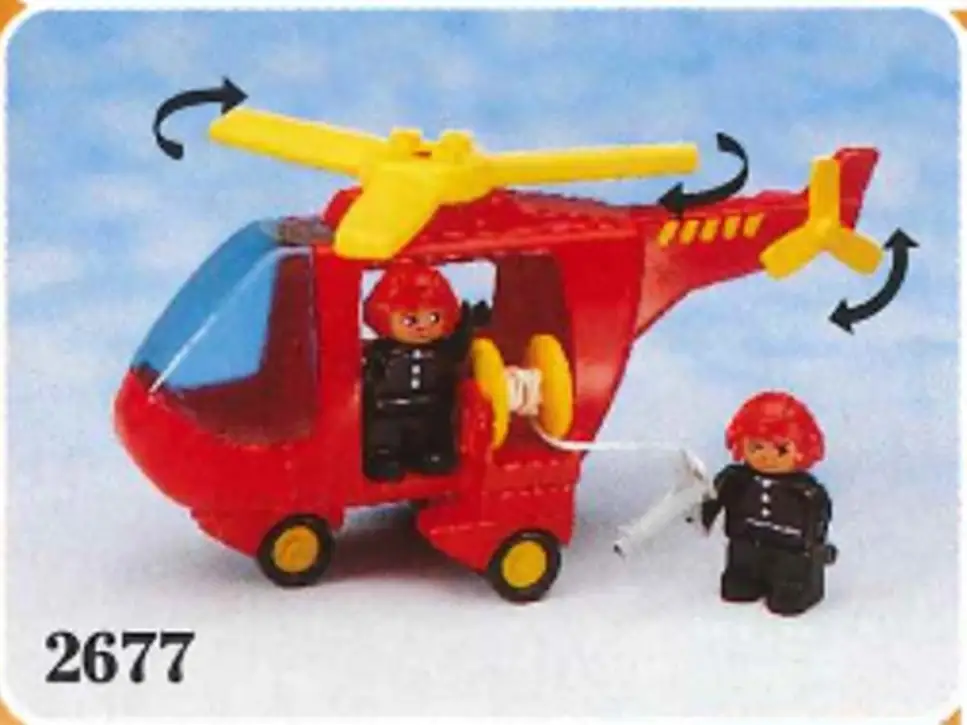 レゴ 2677-1 Fire Helicopter 街